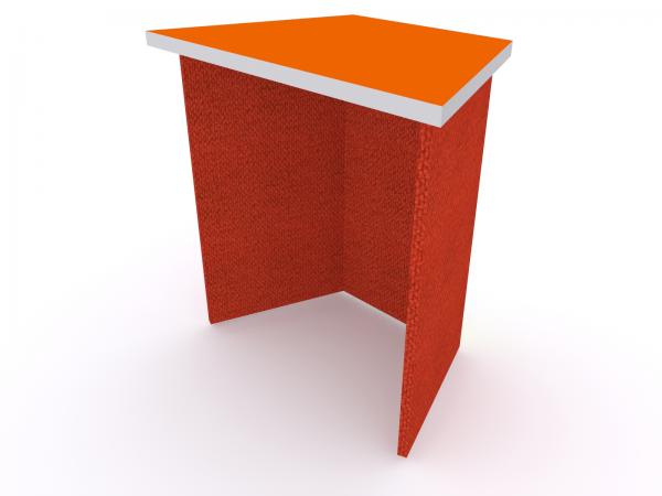 DI-634 Trade Show Pedestal -- Folding Fabric Panels -- Full Graphic (velcro-attached)